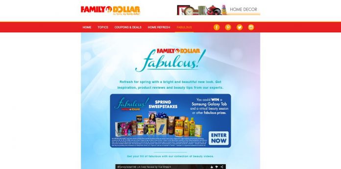 Family Dollar Fabulous Spring Sweepstakes