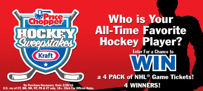 Price Chopper And Kraft Hockey Sweepstakes