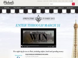 Michaels Springtime in Paris Contest