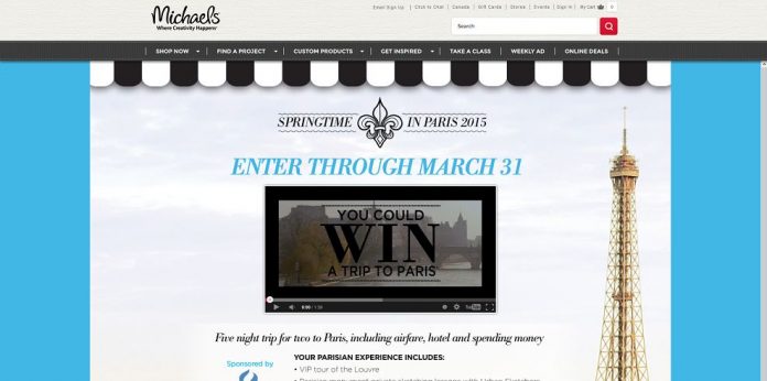 Michaels Springtime in Paris Contest