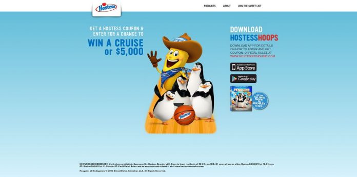 Hostess Hoops Sweepstakes - HostessPenguins.com