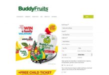 Buddy Fruits Legoland Sweepstakes