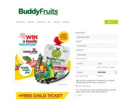 Buddy Fruits Legoland Sweepstakes