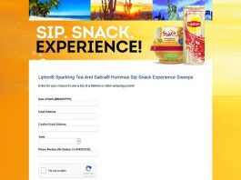 Lipton Sparking Tea And Sabra Hummus Sip. Snack. Experience. Promotion