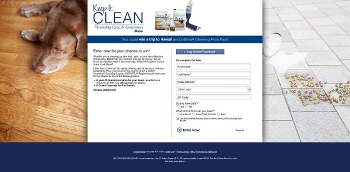 Keep it Clean Personality Quiz and Sweepstakes