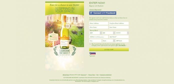 Lindeman's Put Some Spring In Your Space Sweepstakes