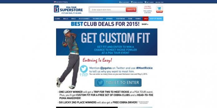 PGA TOUR Superstore Meet Rickie Fowler Sweepstakes