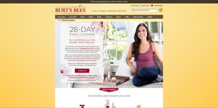 Burt's Bees 28-Day Face Cleanse Sweepstakes