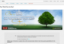 TLC's Be A Who Do You Think You Are? Star Sweepstakes 2016