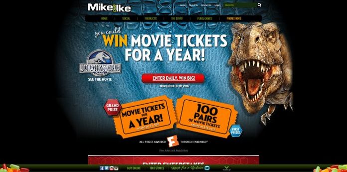 Just Born's MIKE AND IKE Win Movies For A Year Sweepstakes