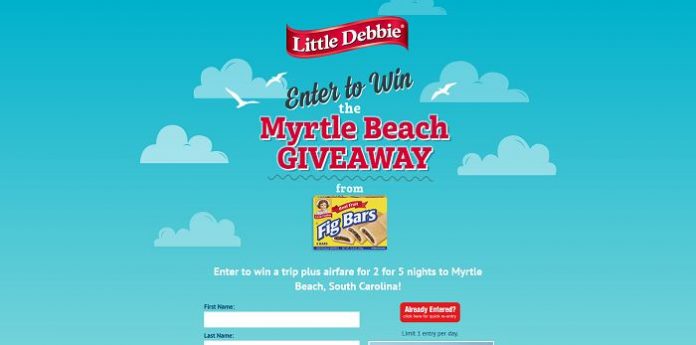 Little Debbie Fig Bar Myrtle Beach Giveaway