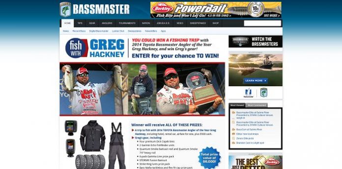 Bassmaster's Fish with Greg Hackney Sweepstakes