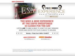 MikesESPYContest.com - Mike & Mike Experience At The ESPYs Sweepstakes
