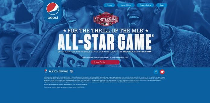PepsiThrill.com: MLB All-Star Game Sweepstakes Presented By Pepsi