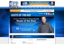 Maury's Quote of the Day Sweepstakes