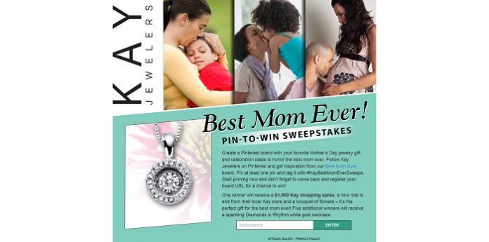 Kay Jewelers Best Mom Ever Pin-to-Win Sweepstakes