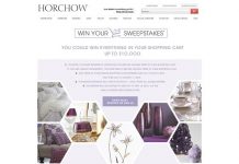 Horchow Win Your Shopping Cart Sweepstakes