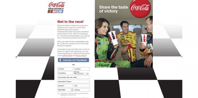 Gatti's Pizza Race Day Promotion (Coca-ColaRaceDay.com)