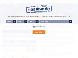 More Flavor Day Weekend Sweepstakes (MoreFlavorDayWeekend.com)
