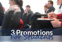 3 Promotions For Students