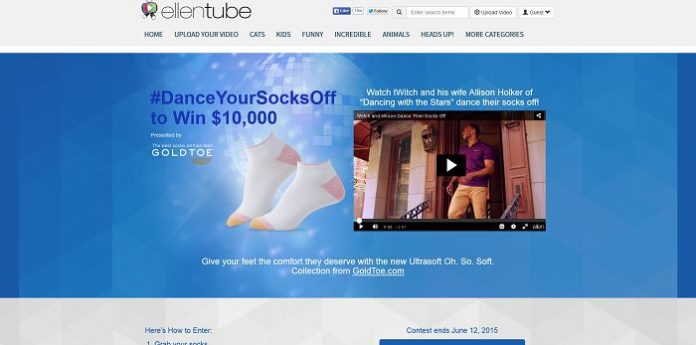 EllenTube.com/GoldToe - Ellen's Dance Your Socks Off Contest