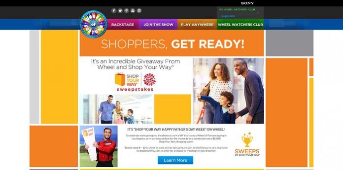 ShopYourWay.com/WOFSweeps - Wheel of Fortune Shop Your Way Sweepstakes