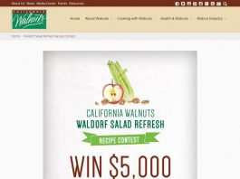 California Walnuts Waldorf Salad Refresh Recipe Contest