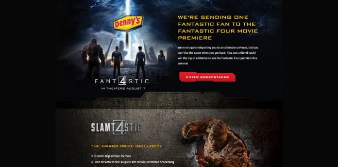 DennysFantastic4.com - Denny’s Fantastic Four Sweepstakes