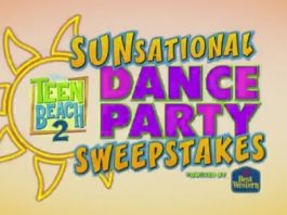 Disney Channel Teen Beach 2 Sunsational Dance Party Sweepstakes
