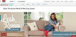 TLC's Leah Cozy Socks Sweepstakes (TLC.com/Leah)