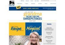 Food Lion Grandma's Secret Recipe Sweepstakes