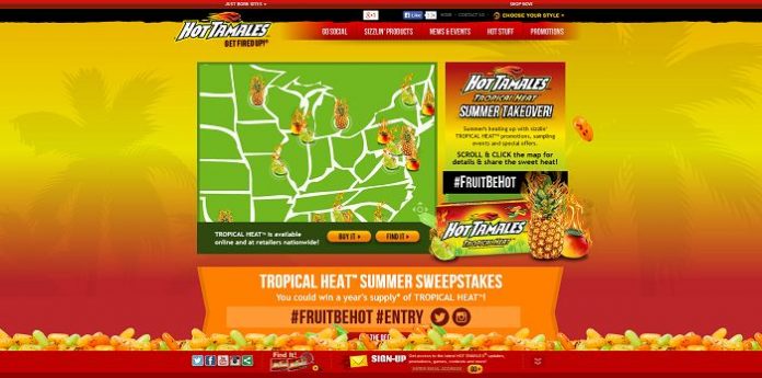Hot Tamales Tropical Heat Summer Sweepstakes