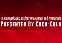 10 Sweepstakes, Instant Win Games And Promotions Presented By Coca-Cola