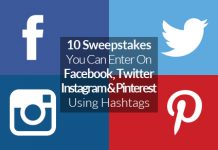 social media sweepstakes