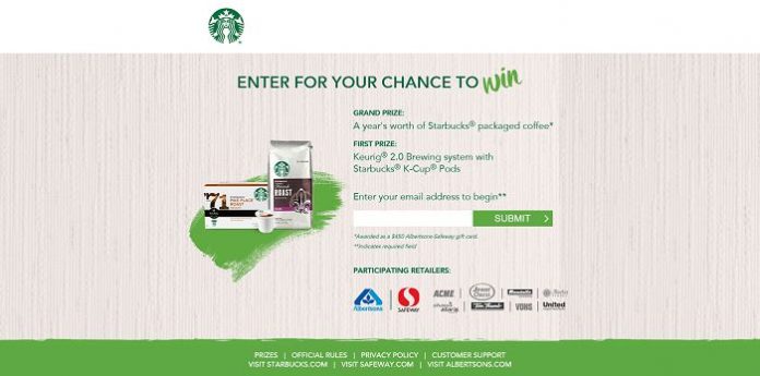 StarbucksAnniversarySweeps.com - Albertsons Safeway Anniversary Sale Sweepstakes