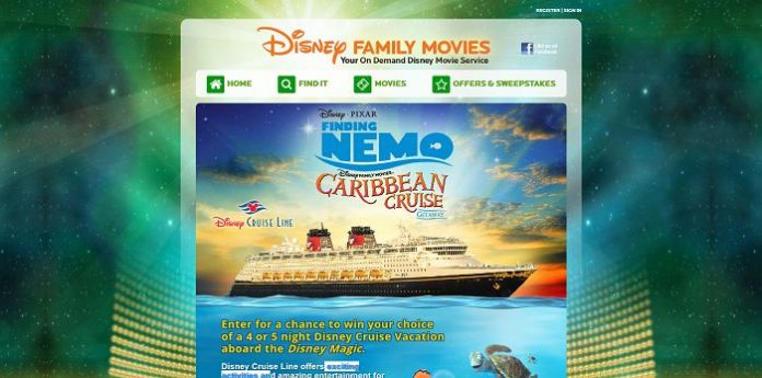 Disney Family Movies Finding Nemo Caribbean Cruise Getaway Sweepstakes Disney Family Movies Finding Nemo Caribbean Cruise Getaway Sweepstakes