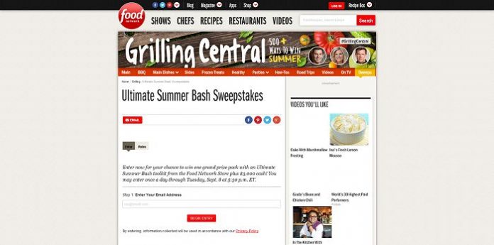 Food Network Ultimate Summer Bash Sweepstakes