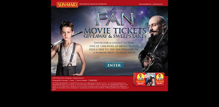 Sun Maid Back To School Movie Ticket Giveaway