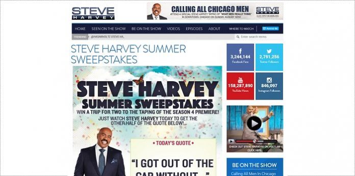 SteveHarveyTV.com/Season4Sweep - The Steve Harvey Summer Sweepstakes
