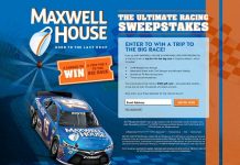 MaxwellHouse.com/RacingSweeps - The Ultimate Racing Sweepstakes