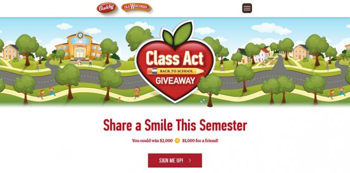 Buddig Class Act Back to School Sweepstakes