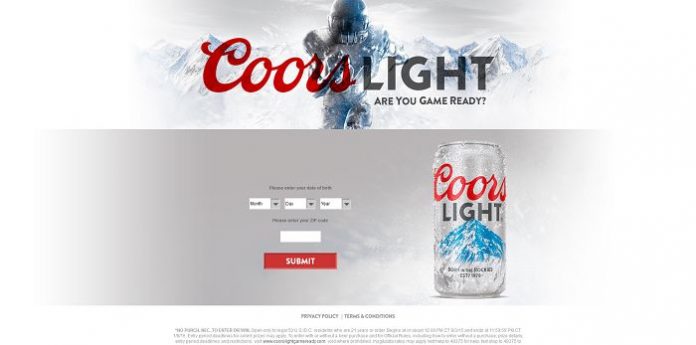 CoorsLightGameReady.com - Coors Light Football 2015 Sweepstakes CoorsLightGameReady.com - Coors Light Football 2015 Sweepstakes