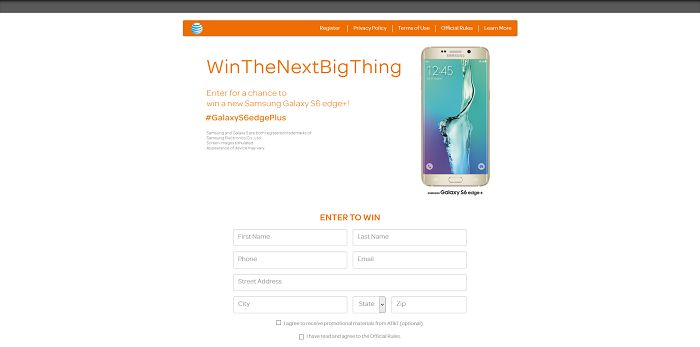 AT&T Samsung Galaxy S6Edge+ Giveaway