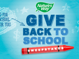 Nature's Way Give Back to School Sweepstakes 2016