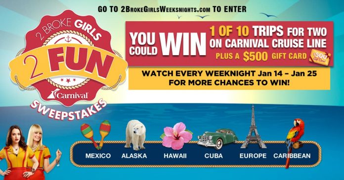 2 Broke Girls 2 Fun Sweepstakes 2 Broke Girls 2 Fun Sweepstakes