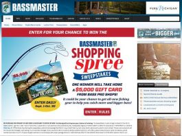 Bassmaster Shopping Spree Sweepstakes