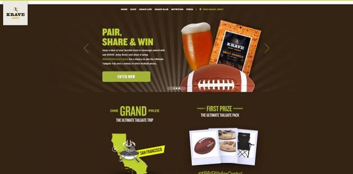 KRAVE Jerky Pair, Share, Win Contest (KraveJerky.com/PairShareWin)