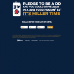 MillerLiteResponsibility.com – Miller Lite Designated Driver Sweepstakes 2016