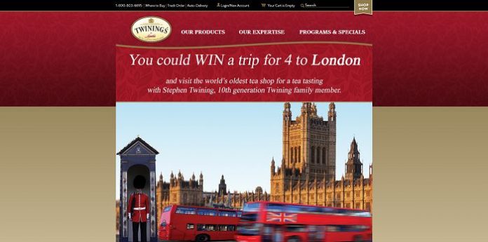 Twinings Of London Sweepstakes Twinings Of London Sweepstakes