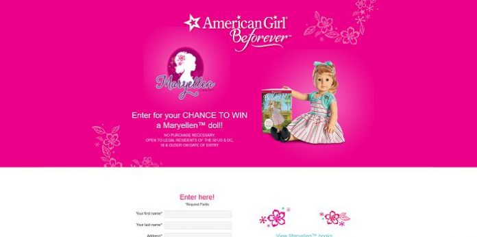 AmericanGirl.com/WinMaryellen - American Girl Maryellen Sweepstakes